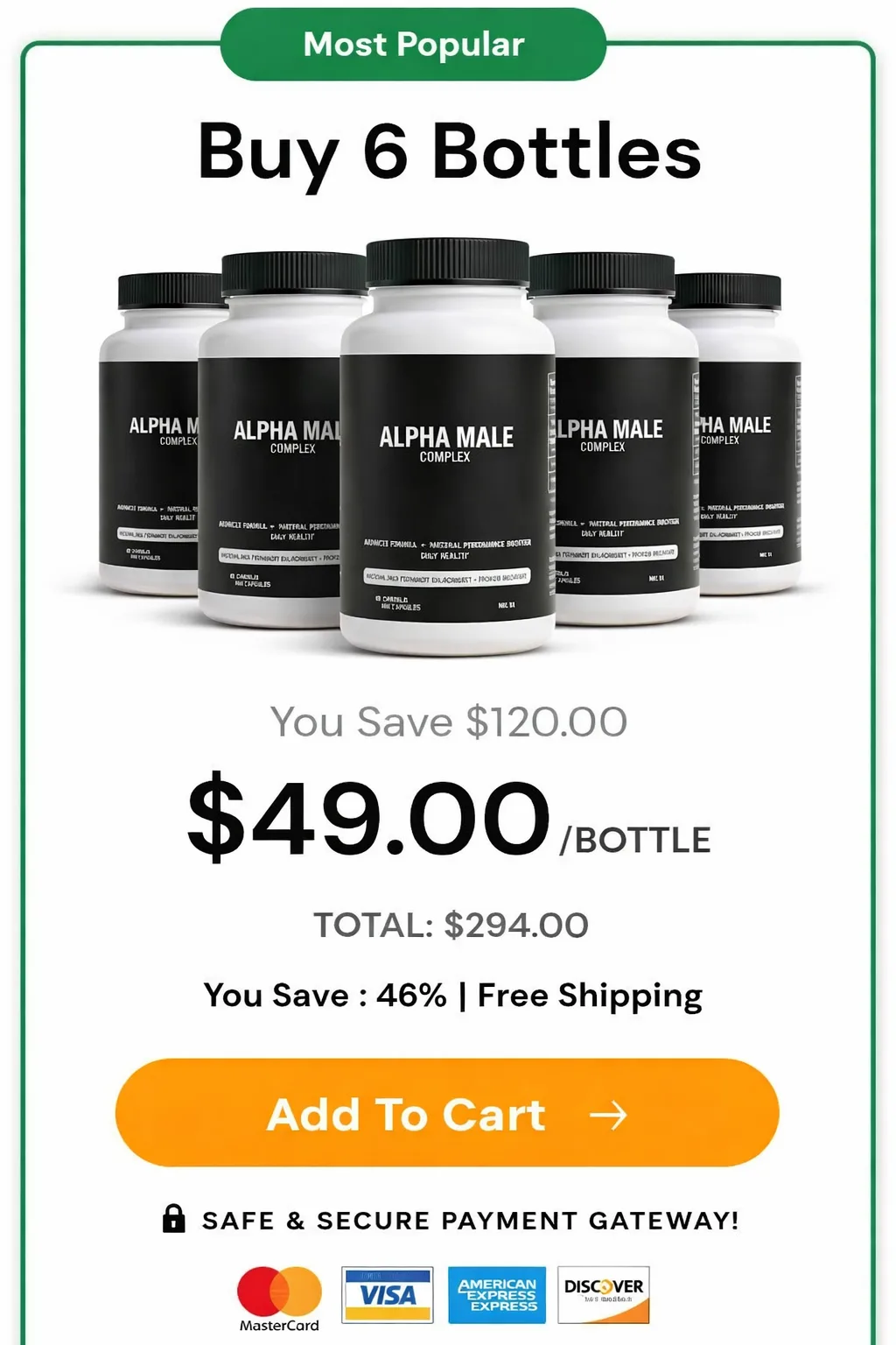 alphamale - 6 Bottles